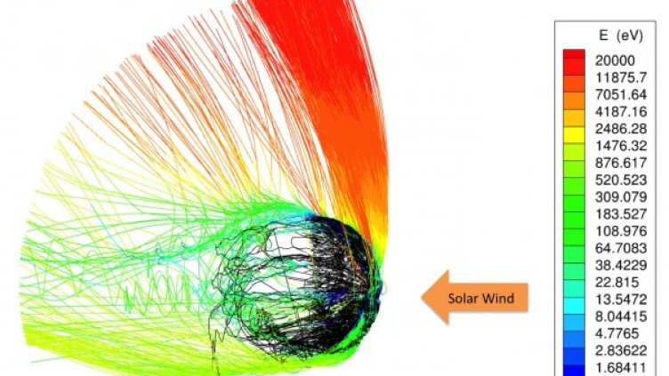 Повърхността на Марс Снимка: Reuters, архив
Снимка:  X. Fang, University of Colorado, and the MAVEN science team