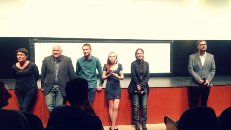 Екипът на филма след прожекцията му. Снимка: СФФ