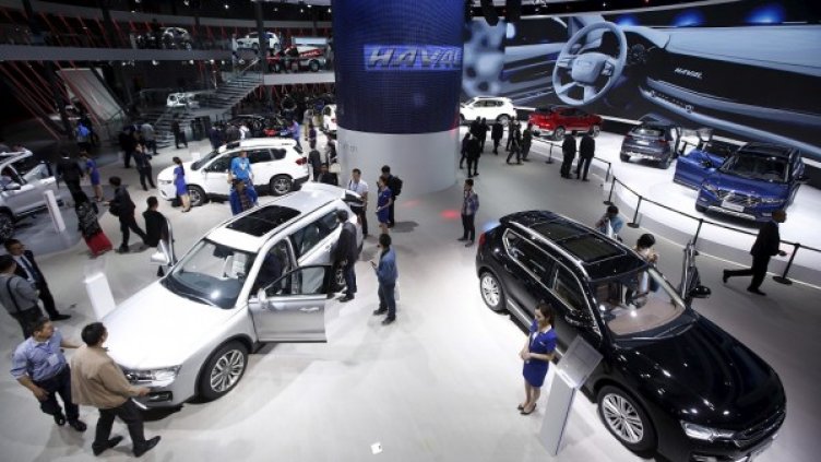 Щандът на HAVAL по време на автосалон Шанхай 2015. Снимка: Ройтерс