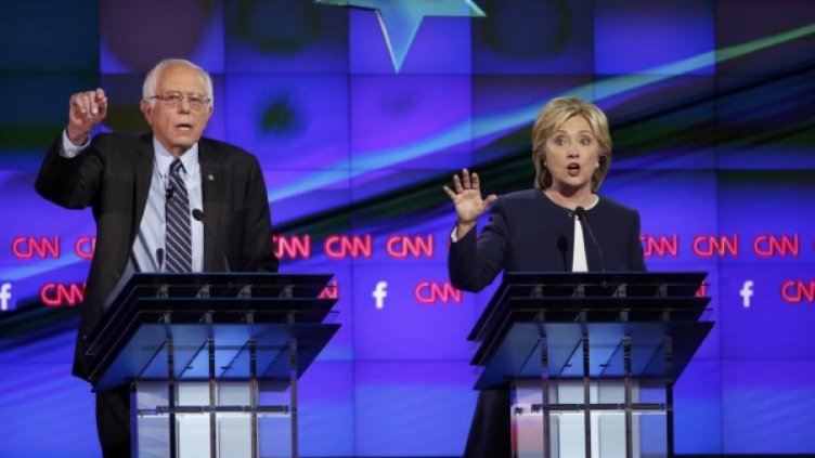 Бърни Сандърс и Хилари Клинтън. Снимка: Reuters