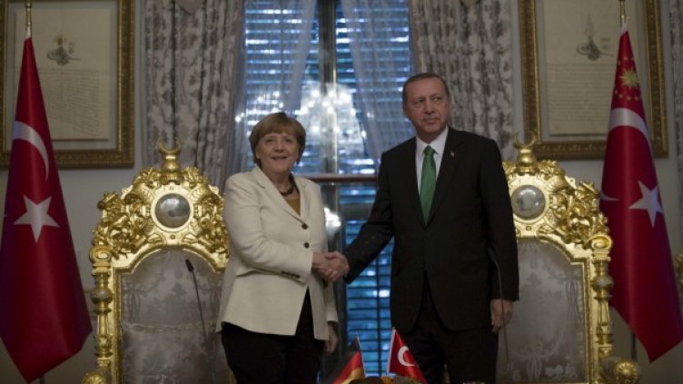 Ангела Меркел и Реджеп Ердоган. Снимка: Reuters