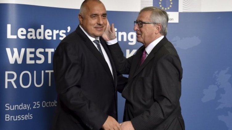 Борисов и Юнкер в Брюксел. Снимка: БТА