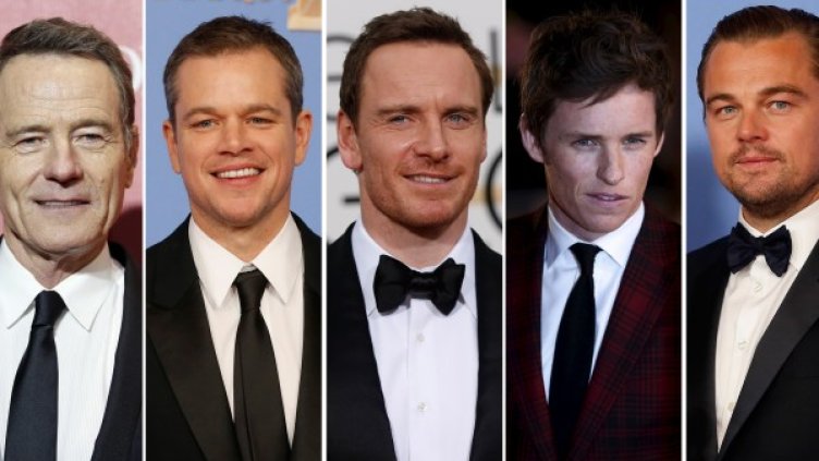 Леонардо ди Каприо с останалите претендеднти за златната статуетка. Снимка: архив, Reuters