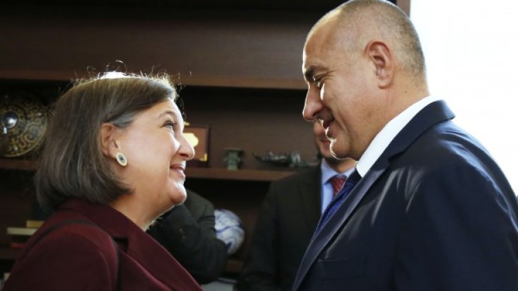 Бойко Борисов и Виктория Нюланд. Снимка: Правителствена пресслужба