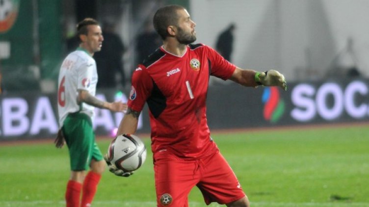 Божидар Митрев вероятно ще пази срещу Македония. Снимка: Булфото