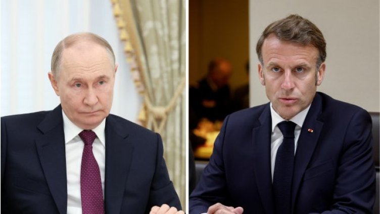 Путин и Макрон проведоха първия си телефонен разговор от 2022 г. 
