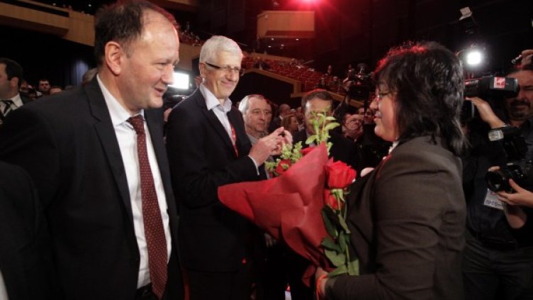 Стар и нов лидер на БСП. Снимка: БТА