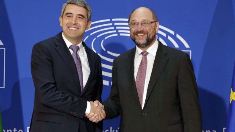 Росен Плевнелиев и Марти Шулц. Снимка: БТА