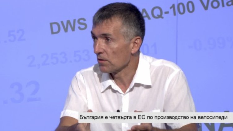 Драгомир Кузов, президент и собственик на Веломания. Снимка: Bloomberg TV Bulgaria