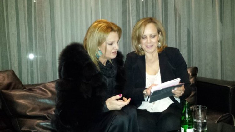 Стефка Костадинова и Ники Бакояни близо 20 години след легендарната битка помежду им. Снимка: БОК