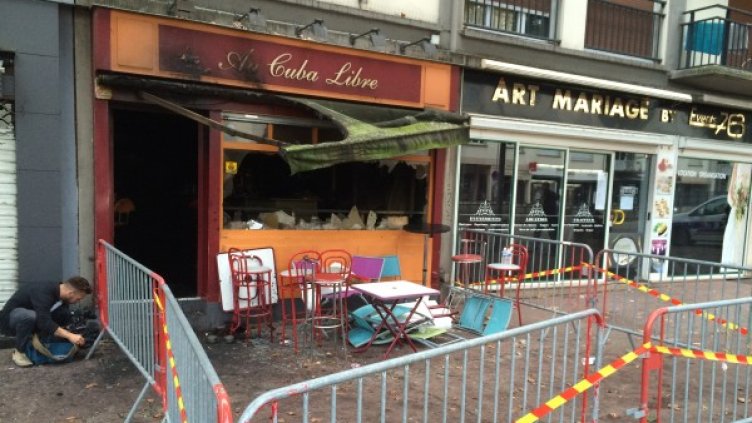 Мястото на пожара. Снимка: Reuters