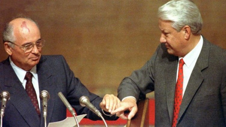 Михаил Горбачов и Борис Елцин. Снимка: архив, Reuters