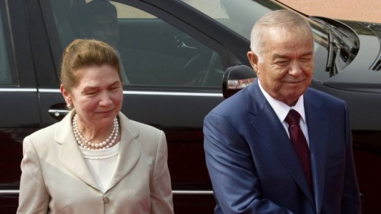 Ислам Каримов и съпругата му Татяна. Снимка: БТА