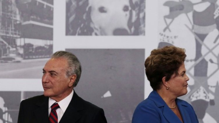 Мишел Темер и Дилма Русеф. Снимка: архив, Reuters