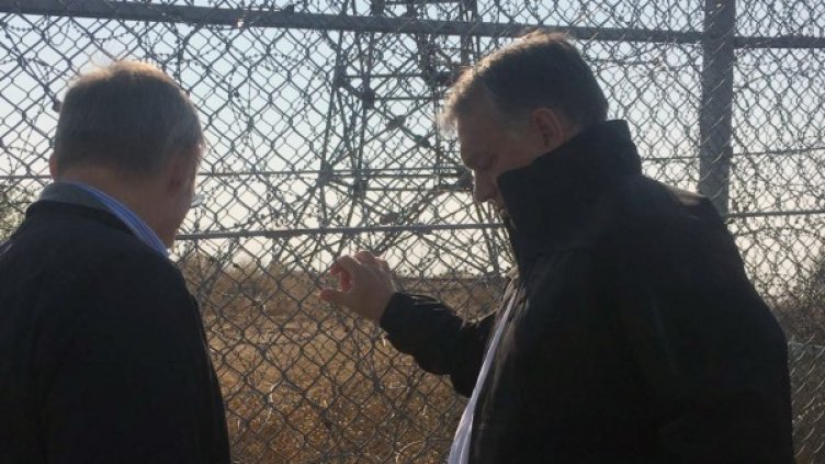 Виктор Орбан посети района на ГКПП "Лесово". Снимка: Правителствена пресслужба