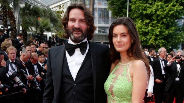 Фрадерик Бегбеде и съпругата му. Снимка:  Reuters