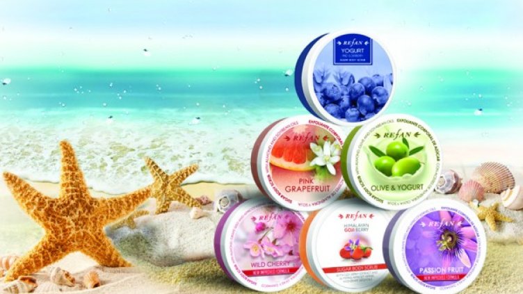 Грижа за кожата след лятото със захарните ексфолианти на REFAN