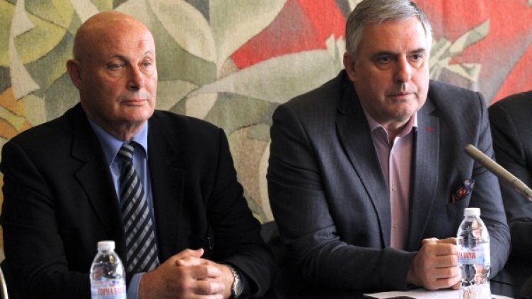 Халачев и Калфин - двойката кандидати на АБВ. Снимка: БТА