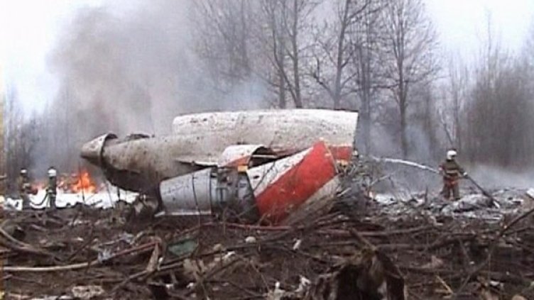 Останките от разбилия се Ту-154. Снимка: архив, Reuters