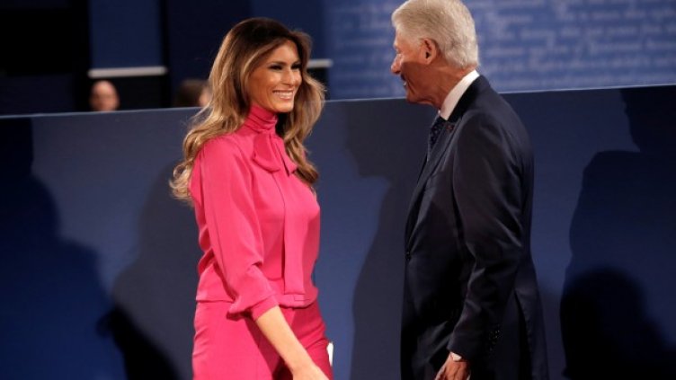 Мелания Тръмп и Бил Клинтън. Снимка: архив, Reuters