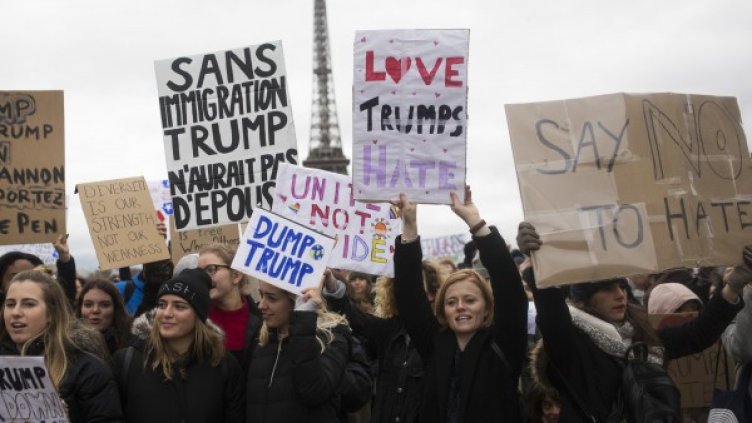 Протестът в Париж. Снимка: БТА