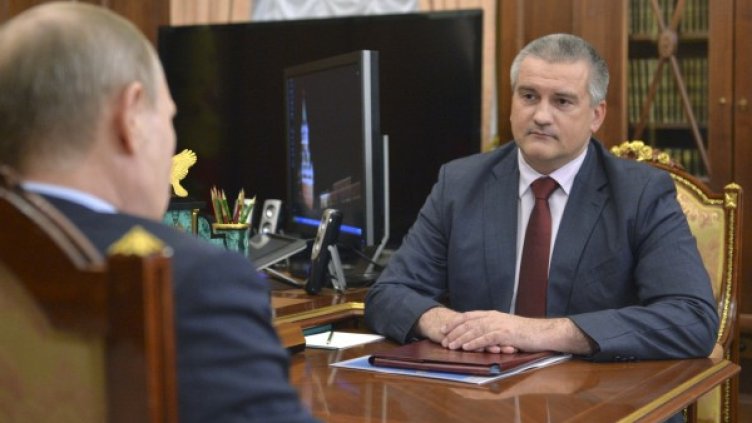 Владимир Путин и Сергей Аксьонов. Снимка: архив, Reuters