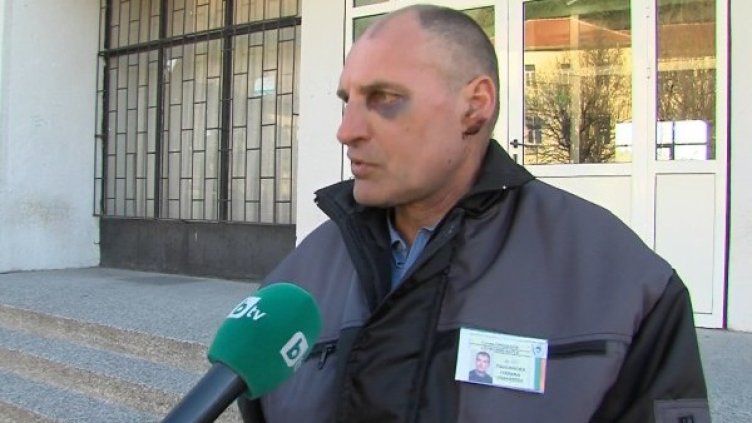 Охранителят Стоян Проданов  Снимка: bTV