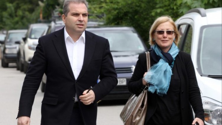 Гроздан Караджов в следствието заедно с адвокат Лулчева. Снимка: БТА