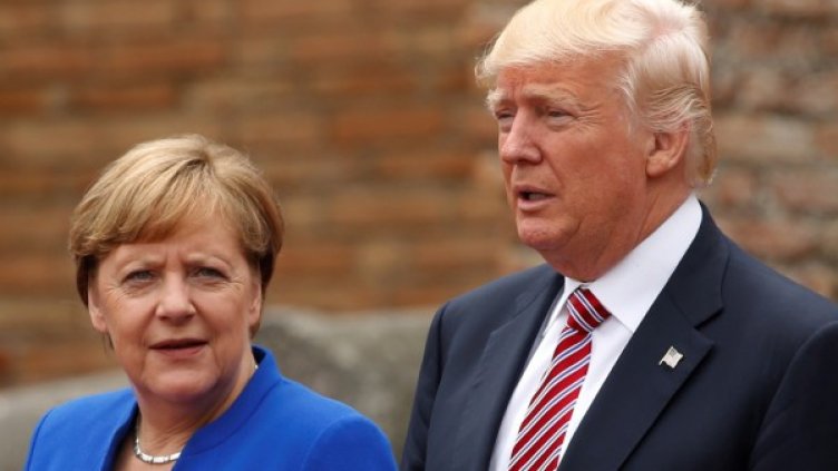 Ангела Меркел и Доналд Тръмп. Снимка: Reuters