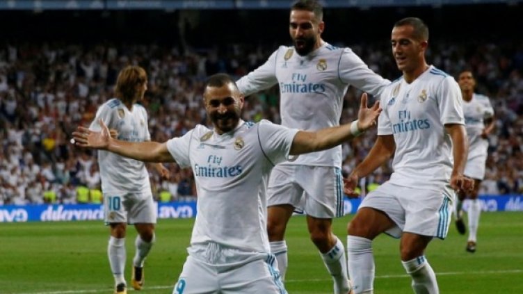 Карим Бензема вкара втория гол. Снимка: Reuters