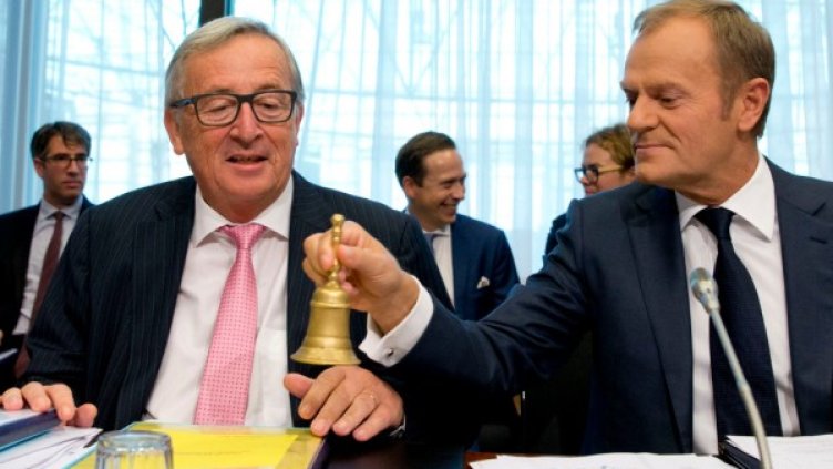 Жан-Клод Юнкер и Доналд Туск. Снимка: БТА