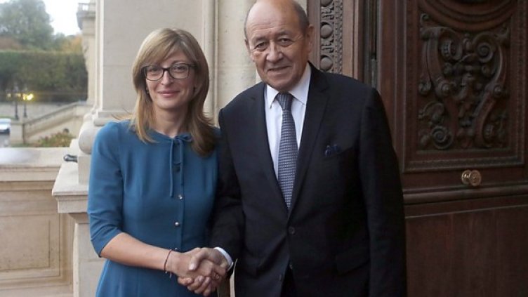 Екатерина Захариева и Жан-Ив льо Дриан. Снимка: БТА