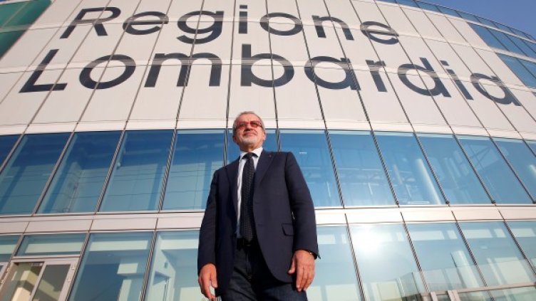 Управителят на Ломбардия Роберто Марони. Снимка: Reuters