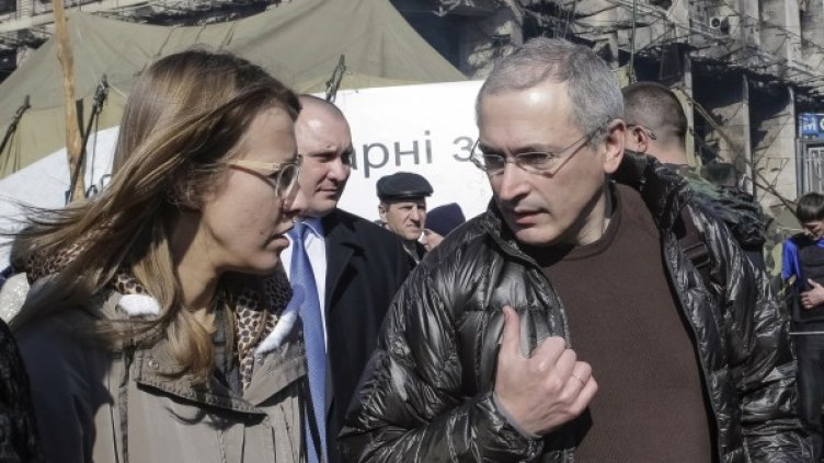 Ксения Собчак и Михаил Ходорковски. Снимка: архив, Reuters