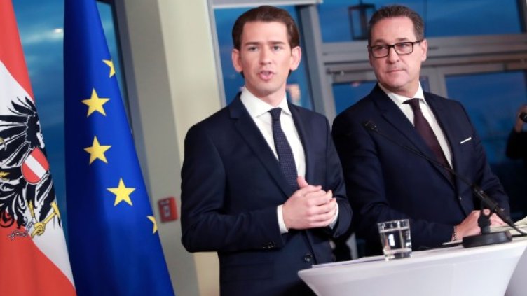 Себастиан Курц и Хайнц-Кристиан Щрахе. Снимка: БТА