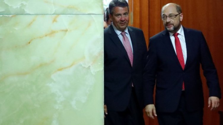 Зигмар Габриел и Мартин Шулц. Снимка: архив, Reuters