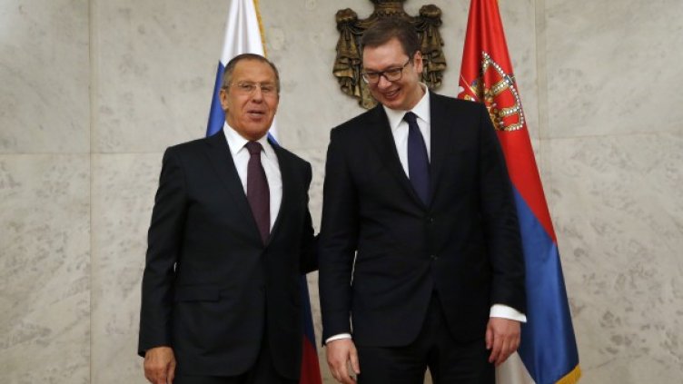 Сергей Лавров и Александър Вучич. Снимка: БТА