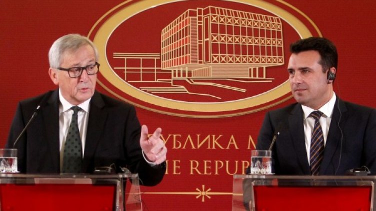 Юнкер и Заев. Снимка: БТА