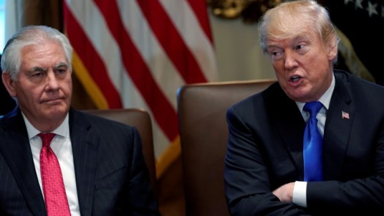 Рекс Тилърсън и Доналд Тръмп. Снимка: архив, Reuters