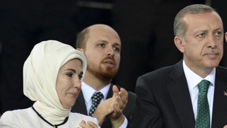 Емине Ердоган, Билял Ердоган и Реджеп Ердоган. Снимка: архив, Reuters