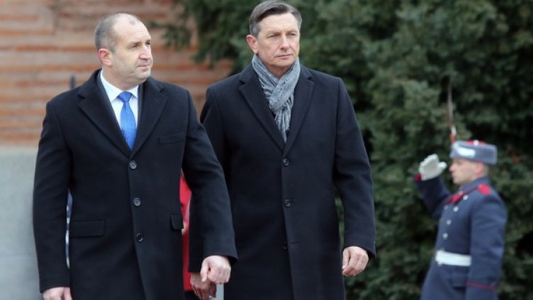 Румен Радев и Борут Пахор. Снимка: БТА