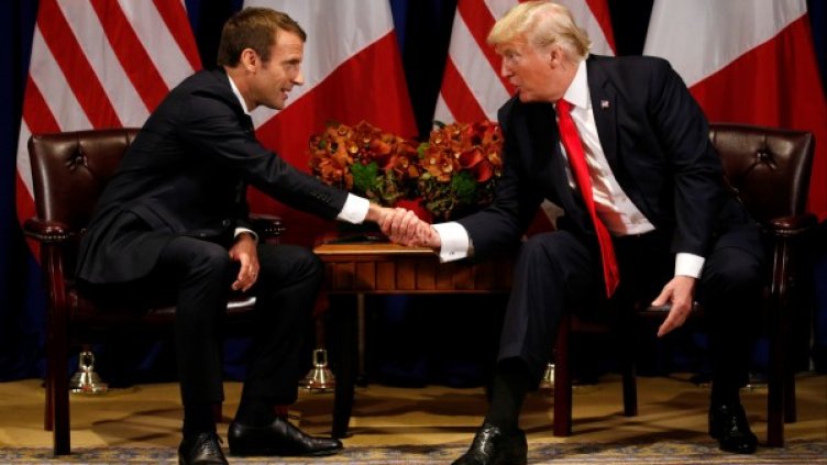 Еманюел Макрон и Доналд Тръмп. Снимка: архив, Reuters