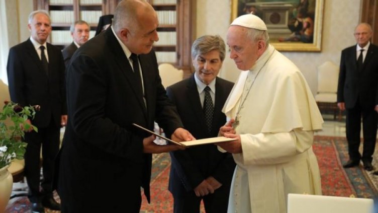 Бойко Борисов и папа Франциск. Снимка: Facebook