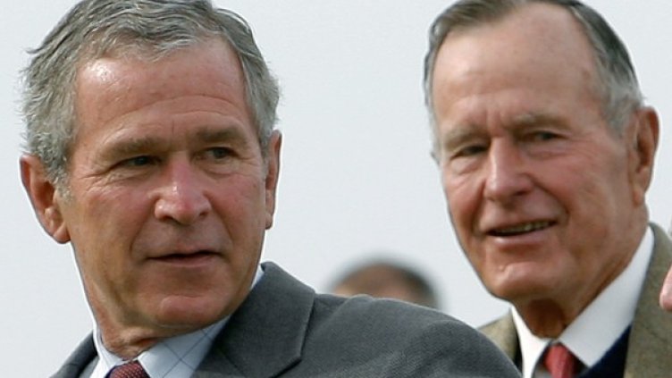 Баща и син - президенти на САЩ Снимка: Rеuters