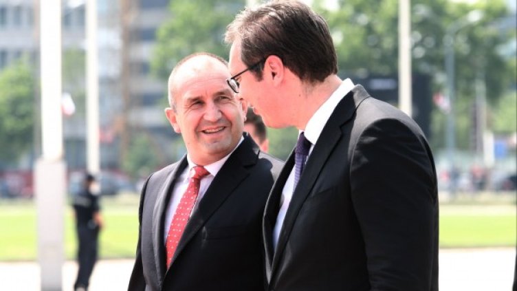 Румен Радев и Александър Вучич. Снимка: БТА
