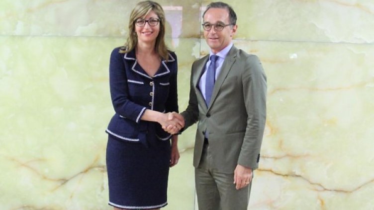 Екатерина Захариева и Хайко Маас. Снимка: БТА