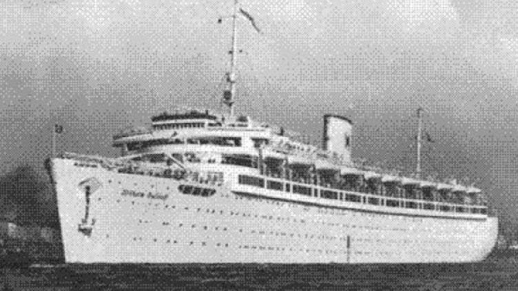 Лайнерът Вилхелм Густлоф, Снимка: Pinterest