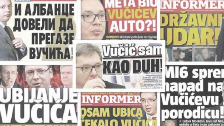 Проправителствената булевардна преса представя Вучич като мишена на предполагаеми конспирации