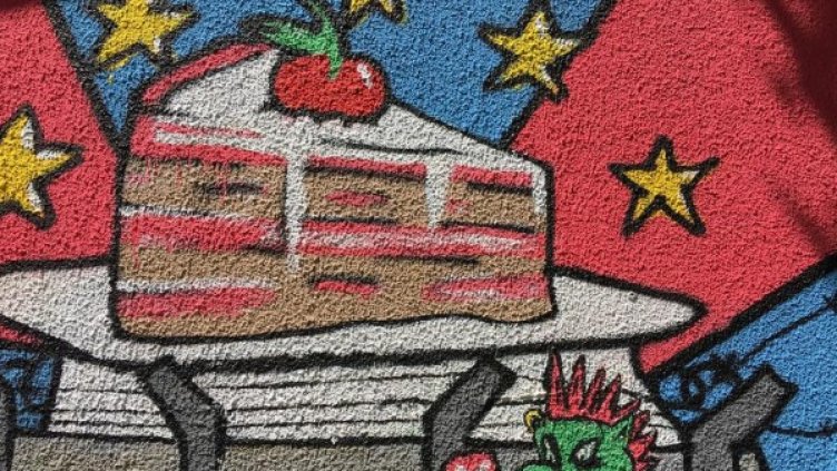 Европа като торта, заобиколена от телена мрежа. Снимка: Дойче веле