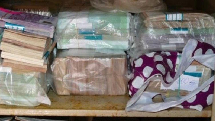 Част от парите, открити от разследващите. Снимка: Специализирана прокуратура